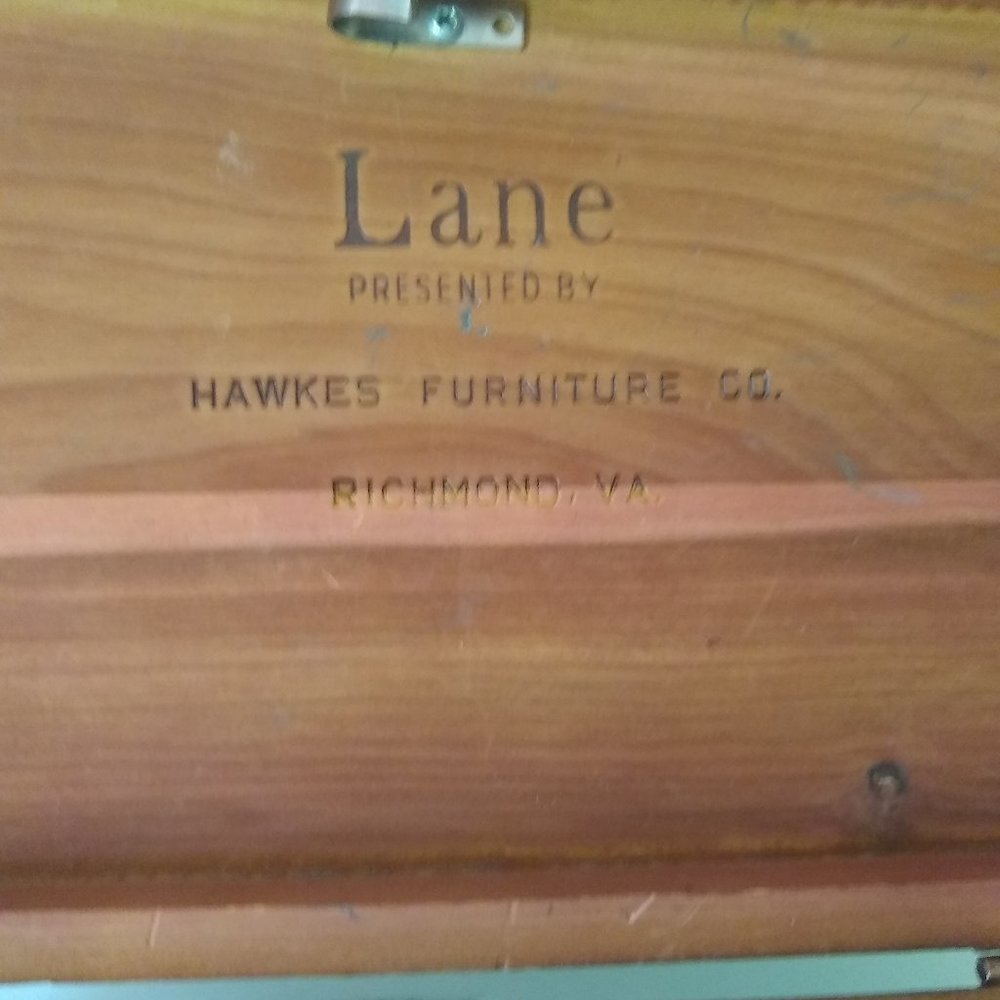 Lane Mini Cedar Wood Keepsake Box Richmond, Va. - Picture 4 of 8